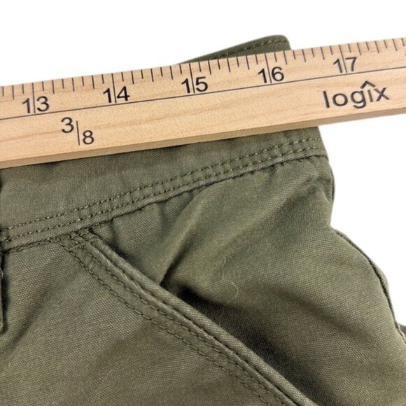 Lands' End Pants Cargo Lined Mid Weight Green Women's Size 8 - Picture 10 of 10